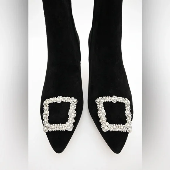 Sam Edelman "Ulissa Luster" Jewel Heeled Boot NWOB - Picture 5 of 7